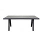 Dining Keramik Esstisch Stativ-Fuß schwarz 200x100x75cm Gartentisch - Palo24