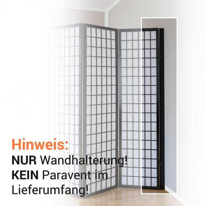Wandhalter für Raumteiler Schwarz Wandhalterung Schwarz - Palo24