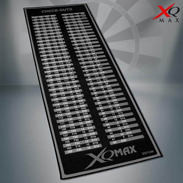 Turnier Dartteppich Dartmatte Abwurflinie Dart Teppich rutschfest 237x80cm grau - Palo24