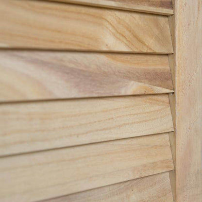 4 fach Paravent Raumteiler Holz natur - Palo24