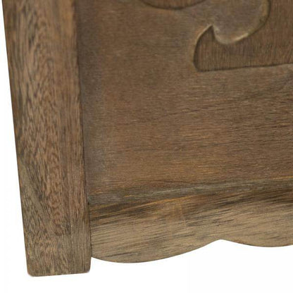 4 fach Paravent Holz Raumteiler braun - Palo24