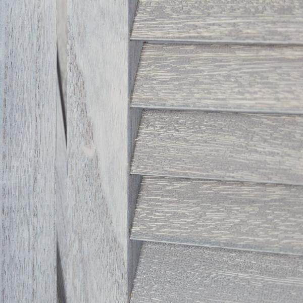 3 fach Paravent Raumteiler 045 Holz grau - Palo24