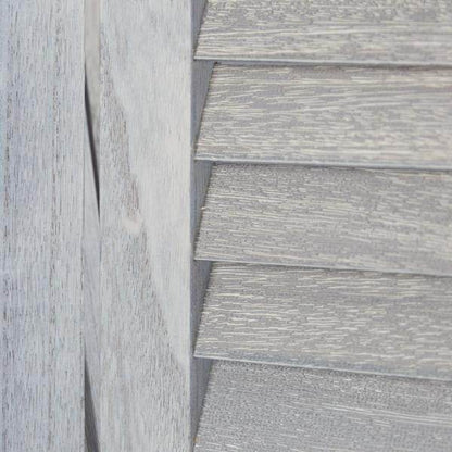 3 fach Paravent Raumteiler 045 Holz grau - Palo24