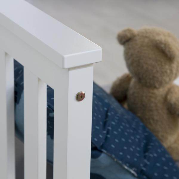 Juniorbett Kinderbett Jugendbett Holzbett Bettgestell 70x140 weiss Holzbett - Palo24