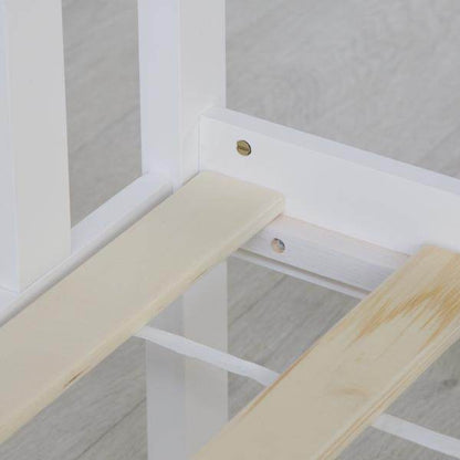 Juniorbett Kinderbett Jugendbett Holzbett Bettgestell 70x140 weiss Holzbett - Palo24