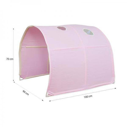 Tunnel für Hochbetten Bettzelt Bettdach Spieltunnel Höhle Kinderbett Pink - Palo24