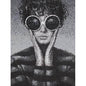 Wandbild Ölbild Frau mit Sonnenbrille 90x120 cm - Palo24