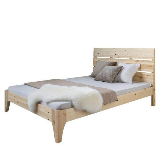 Doppelbett Holzbett Bettgestell Futonbett 140x200 natur Kiefer - Palo24