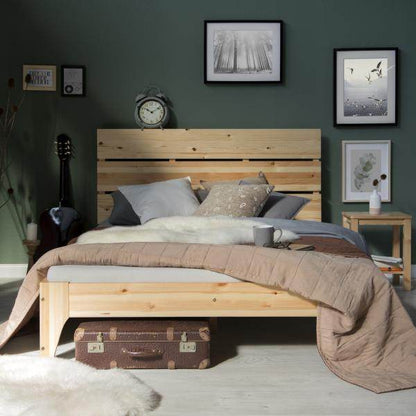 Doppelbett Holzbett Bettgestell Futonbett 140x200 natur Kiefer - Palo24