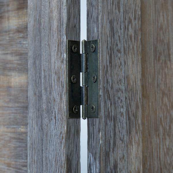 3 fach Paravent Raumteiler Holz Trennwand Braun - Palo24