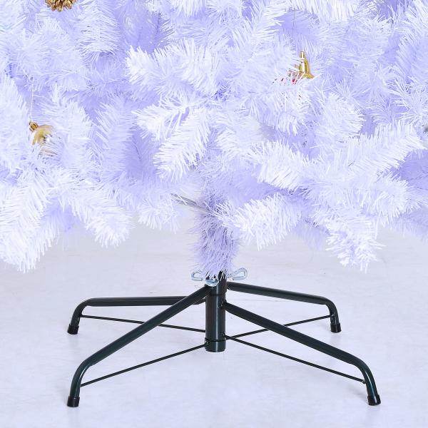 Weihnachtsbaum künstlicher 180cm mit Ständer inkl. Dekor weiss - Palo24
