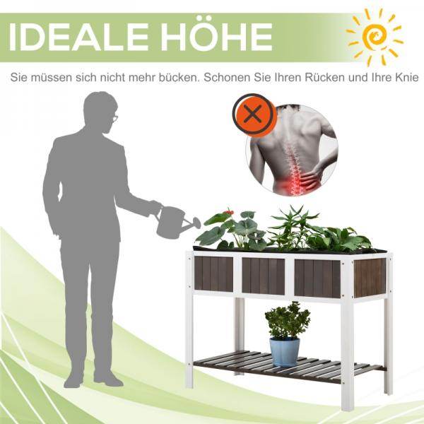 Pflanztisch Gartentisch hölzerne Arbeitsfläche Gartenbeete für Gemüse Blumen - Palo24