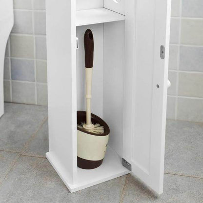 Toilettenpapierhalter | Toilettenpapier Aufbewahrung | Badezimmerschrank Weiss - Palo24