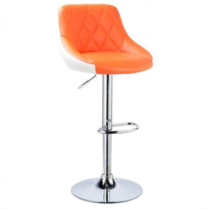 2er-Set Barhocker zweifarbig Modell Marc Orange+weiss - Palo24