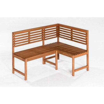 Eckbank Set LINZ 2-teilig, Eukalyptus geölt, FSC®-zertifiziert