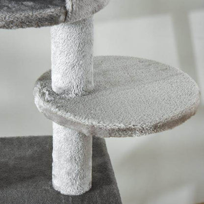 Kratzbaum Deckenhoch Katzenbaum mit Spielbaum Sisal 225-255 höhenverstellbar - Palo24