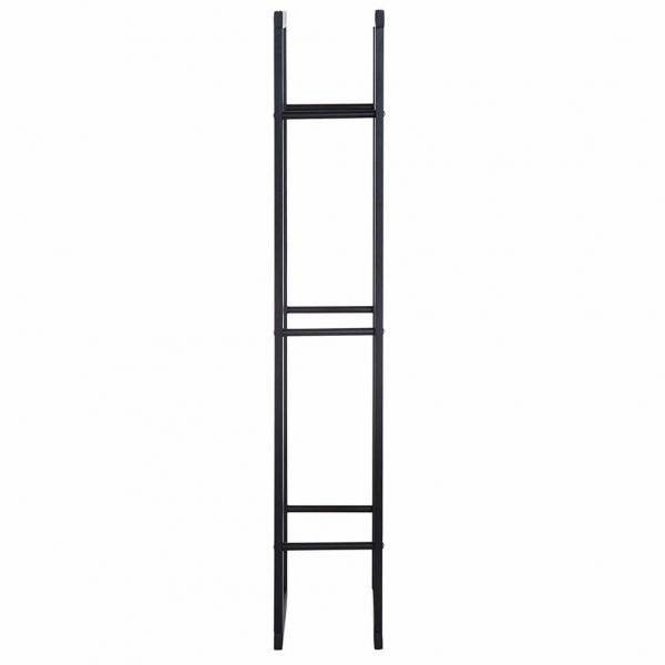 Feuerholzregal Kaminholzablage Kaminholzständer Kaminholzhalter 100kg Stahl Schwarz - Palo24