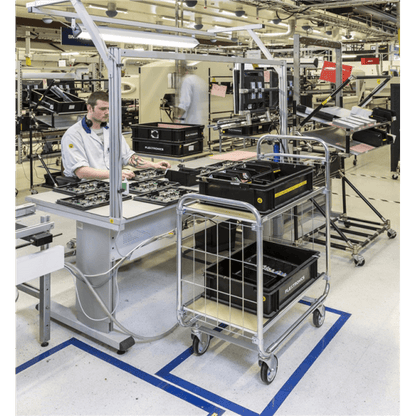 ESD-Wagen Etagenwagen bis 250kg belastbar 4 Lenkrollen - Palo24