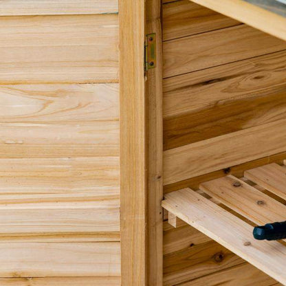 Gartenschrank mit Unterschrank Holz Geräteschrank Geräteschuppen - Palo24