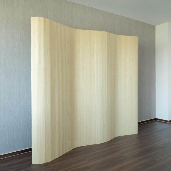 Paravent Bambusraumteiler 200x250 natur - Palo24