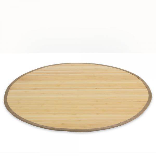 Bambusmatte Bambusteppich 180 cm rund natur - Palo24
