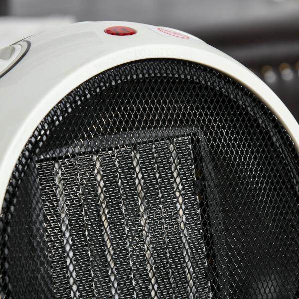 Heizlüfter Elektroheizer Heizung Weiss+Schwarz 1500 W - Palo24
