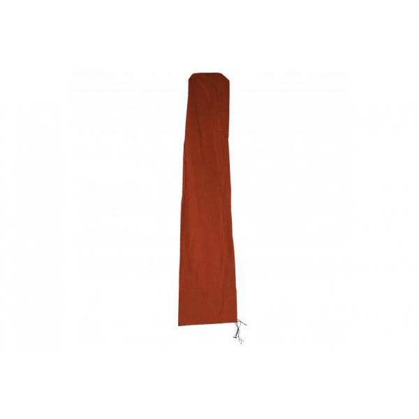 Schutzhülle HWC für Ampelschirm bis 4 m, Abdeckhülle Cover mit Reißverschluss ~ terracotta - Palo24