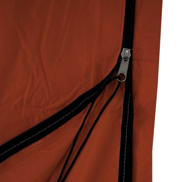 Schutzhülle HWC für Ampelschirm bis 4 m, Abdeckhülle Cover mit Reißverschluss ~ terracotta - Palo24