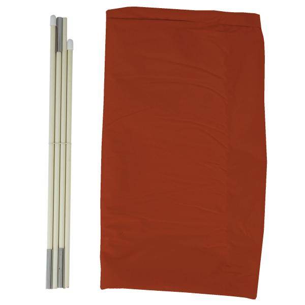 Schutzhülle HWC für Ampelschirm bis 4 m, Abdeckhülle Cover mit Reißverschluss ~ terracotta - Palo24