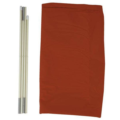 Schutzhülle HWC für Ampelschirm bis 4 m, Abdeckhülle Cover mit Reißverschluss ~ terracotta - Palo24