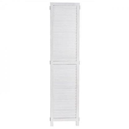 Paravent Raumteiler Trennwand Sichtschutz Shabby-Look Vintage, 170x243cm weiss - Palo24