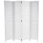 Paravent HWC-C30, Raumteiler Trennwand Sichtschutz, Shabby-Look Vintage, 170x160cm ~ weiss - Palo24