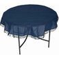 Tischdecke aus Kunststoff 160cm rund, blau, wetterfest