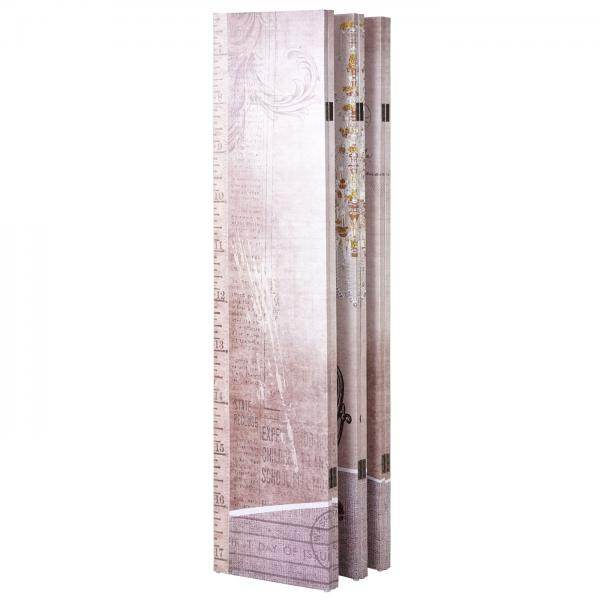 Foto-Paravent Vintage, Raumteiler Trennwand, Glitzer Retro Fashion FSC-zertifiziert ~ 180x240cm - Palo24