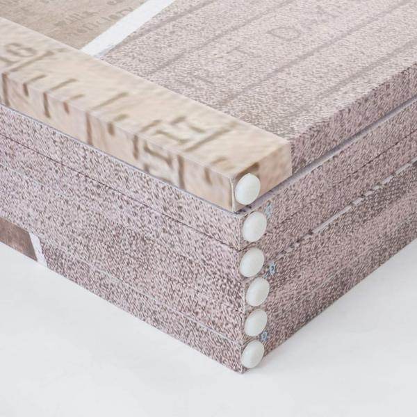 Foto-Paravent Vintage, Raumteiler Trennwand, Glitzer Retro Fashion FSC-zertifiziert ~ 180x240cm - Palo24