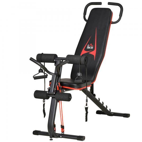 Hantelbank verstellbare Trainingsbank mit elastischer Seils - Palo24