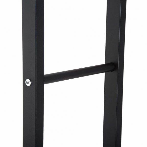 Feuerholzregal Kaminholzablage Kaminholzständer Kaminholzhalter 100kg Stahl Schwarz - Palo24