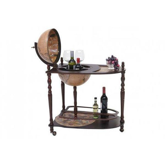 Globusbar mit Tisch Minibar Hausbar Tischbar, Weltkugel rollbar - Palo24