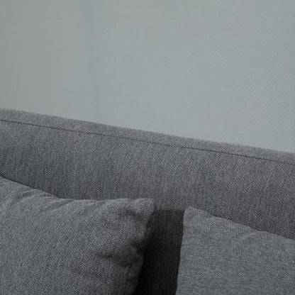 Doppelsofa Polsterung mit Kissen Stoff einstellbare Höhe der Fussrasten - Palo24