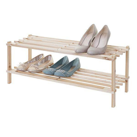 Schuhregal HWC-B52 Schuhablage Schuhständer Holzregal - Palo24