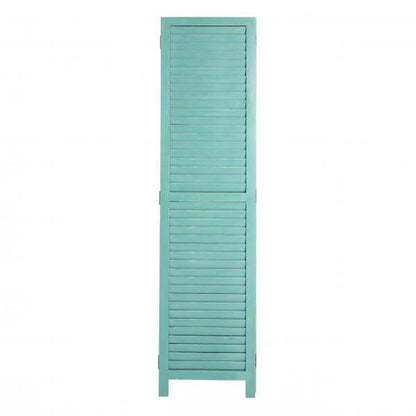 Paravent HWC-C30, Raumteiler Trennwand Sichtschutz, Shabby-Look Vintage, 170x120cm ~ grün - Palo24
