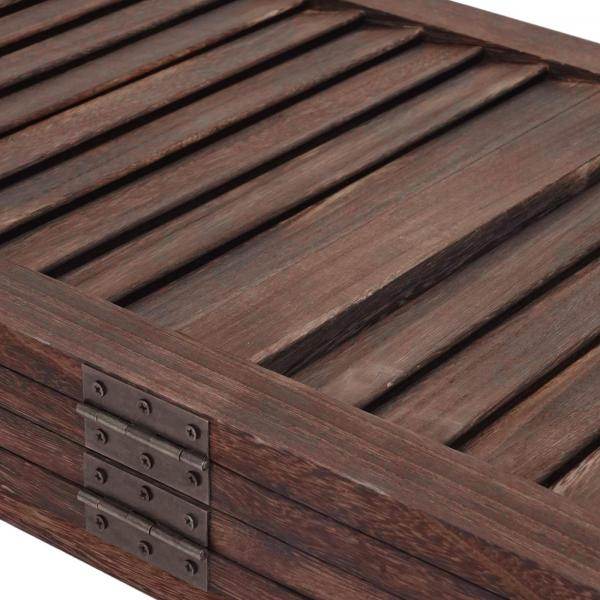 Paravent HWC-C30, Raumteiler Trennwand Sichtschutz, Shabby-Look Vintage, 170x205cm ~ braun - Palo24