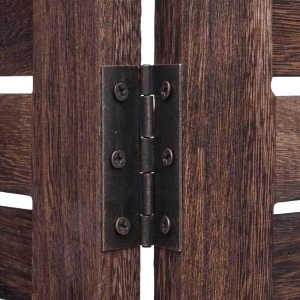 Paravent HWC-C30, Raumteiler Trennwand Sichtschutz, Shabby-Look Vintage, 170x205cm ~ braun - Palo24