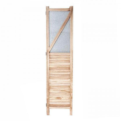 Paravent HWC-D27, Raumteiler Trennwand spanische Wand Sichtschutz, Holz Metall 170x160x2cm - Palo24