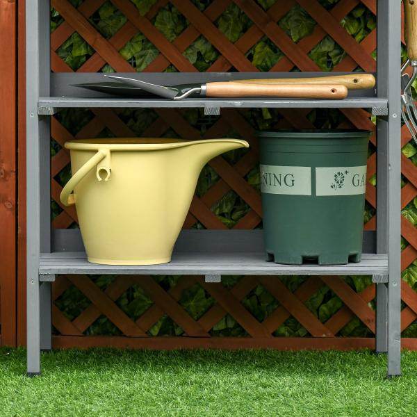 Pflanztisch Gärtnertisch Blumentisch mit Metall Arbeitsfläche - Palo24