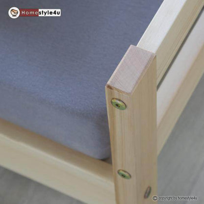 Doppelbett 140x200 natur Holzbett - Palo24