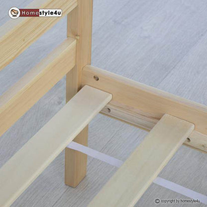 Doppelbett 140x200 natur Holzbett - Palo24