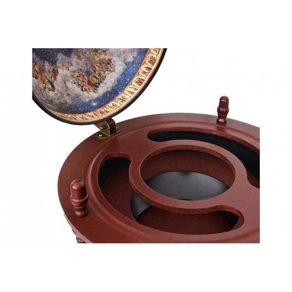 Globusbar mit Tisch Minibar Hausbar Tischbar, Weltkugel Ø 42cm rollbar - Palo24