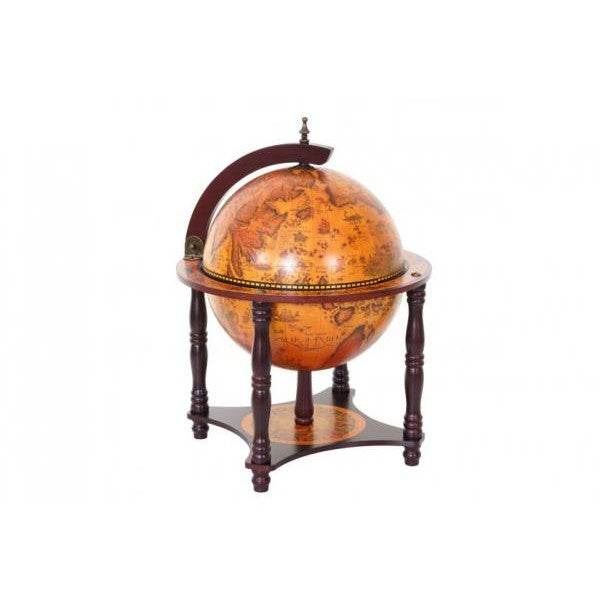 Globusbar Tischbar Minibar Weinregal, Weltkugel Ø 33cm - Palo24
