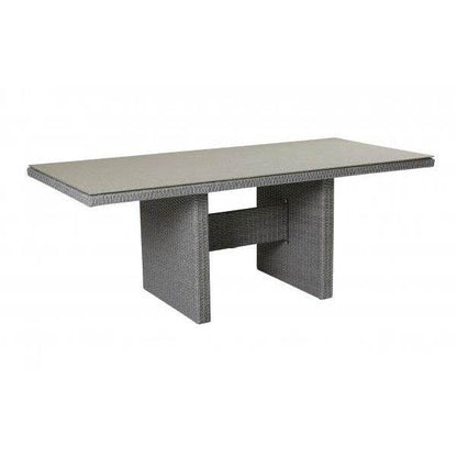 Gartentisch 192x90cm Rattantisch Esstisch Spraystone grau Modesto - Palo24